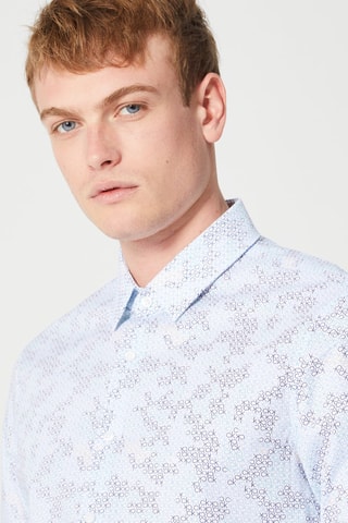 Chemise regular Ciel et bleu marine