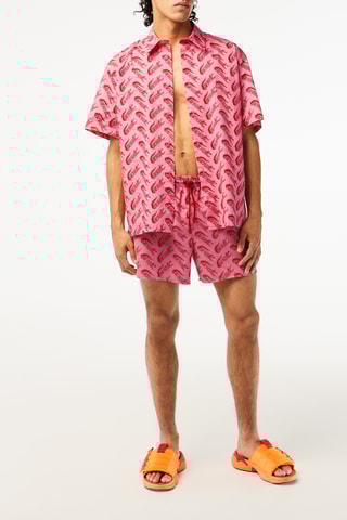 Chemise relaxed - Rose et rouge