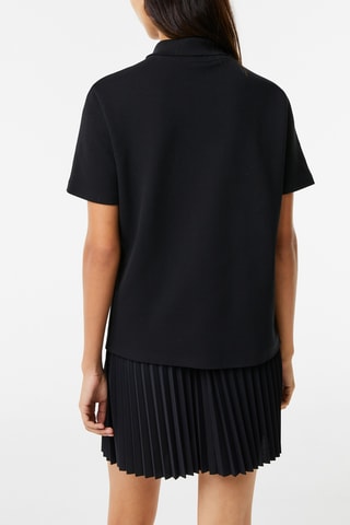 Polo regular en coton biologique - Noir