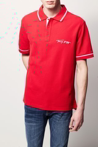 Polo regular Rouge