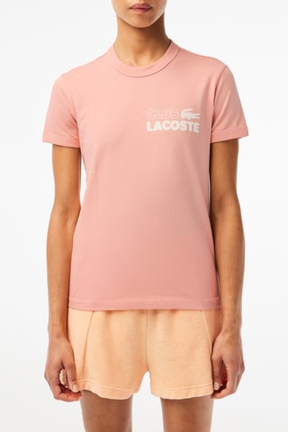 Biologisch Katoenen T-shirt Slim Fit - Lichtroze