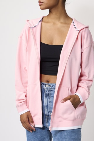 Sweat à capuche Rose