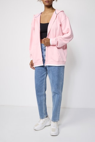Sweat à capuche Rose