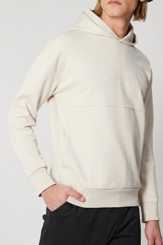 Sweat à capuche en coton biologique - Beige