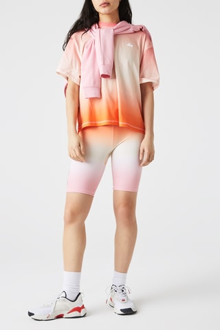 Cycliste tight fit - Orange et rose