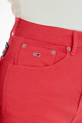 Short en jean Rouge