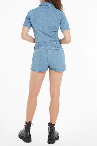 Combishort en jean Ciel