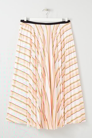 Jupe midi Rose et blanc