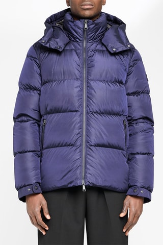 Bomber com capuz Azul