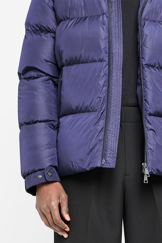 Bomber com capuz Azul