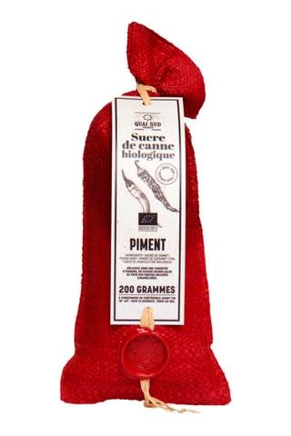 Sucre de canne biologique aromatisé piment - 200 g