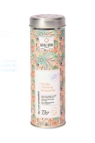 Thé vert pêche, abricot et romarin - 75 g