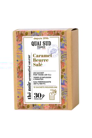 Thé noir aromatisé caramel beurre salé - 15 sachets