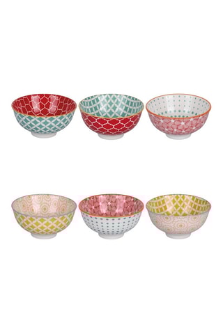 6 bols en porcelaine Confusion in Colors - 33 cl