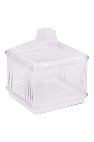 3 boîtes de rangement - 10 x 10 x 7 cm - Transparent