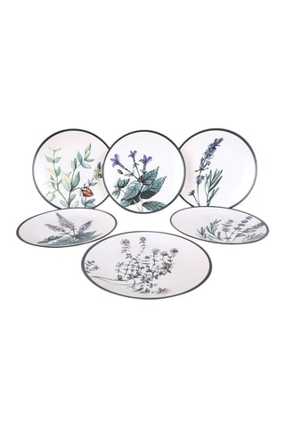 6 assiettes plates en céramique 
25 cm
