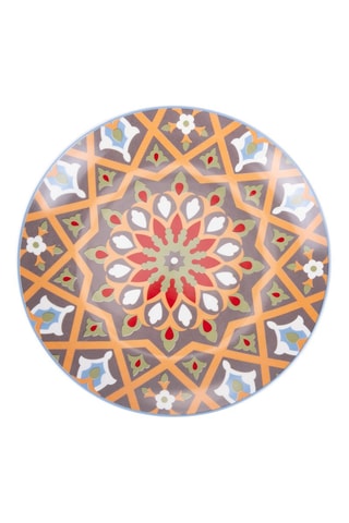 6 assiettes plates en porcelaine Casablanca - 19 cm