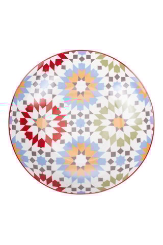 6 assiettes plates en porcelaine Casablanca - 19 cm