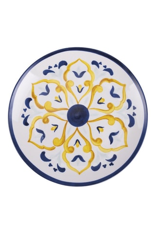 6 assiettes plates en porcelaine Sicilia - 19 cm