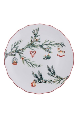6 assiettes plates en porcelaine Rametto - 27 cm