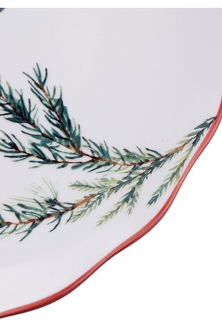6 assiettes plates en porcelaine Rametto - 27 cm