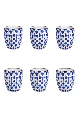 6 tasses à café en grès Confusion - 9 cl