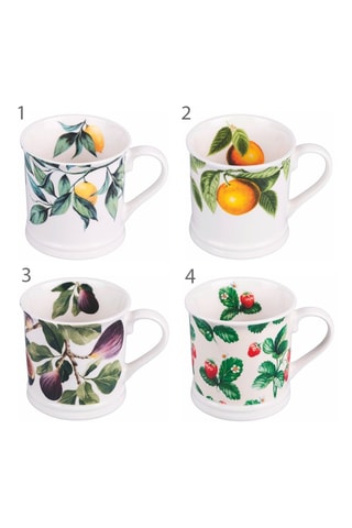 4 mugs en porcelaine Limonami - 43 cl