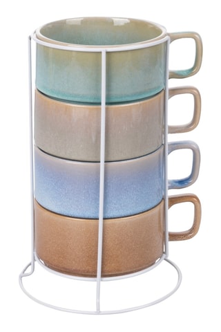4 mugs en grès 4 Toni - 36 cl