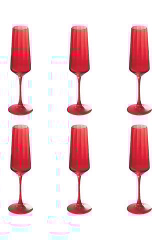 6 flûtes Optic - 25 cl