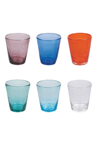 6 verres à eau en verre soufflé bouche Cancun - 33 cl