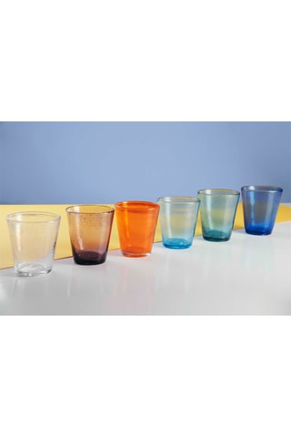 6 verres à eau en verre soufflé bouche Cancun - 33 cl