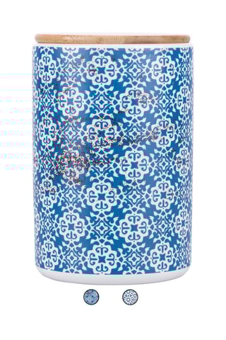2 bocaux en céramique et bambou Kasbah - 87 cl