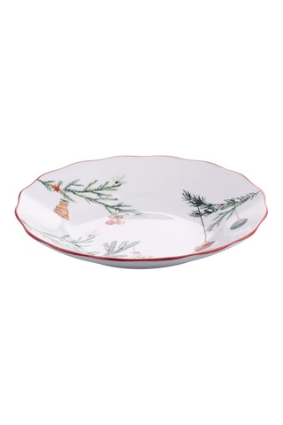 6 assiettes creuses en porcelaine Rametto - 22,5 cm