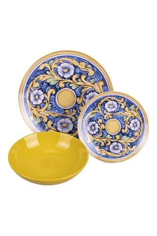 Service en porcelaine et grès Sicilia - 18 pièces