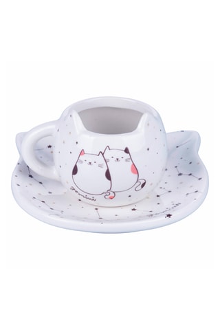 Tasse et soucoupe en céramique