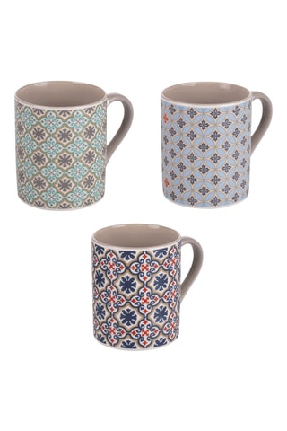 3 mugs en porcelaine - 35 cl