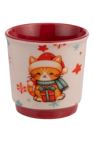 4 tasses à café en porcelaine – 10 cl