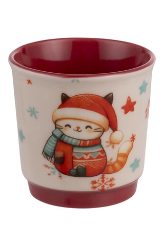 4 tasses à café en porcelaine – 10 cl