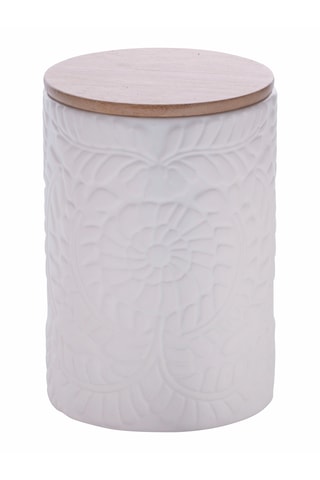 Boîte de conservation en céramique et bambou - 75 cl