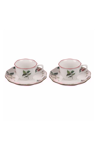 Tasse et soucoupe en porcelaine