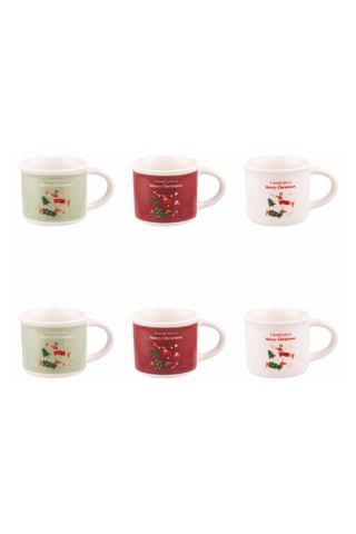 6 tasses à café en porcelaine – 90 cl
