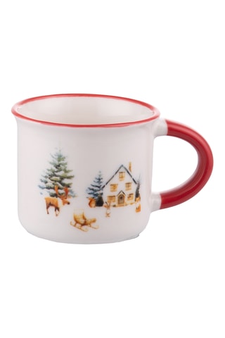 6 tasses à café en porcelaine – 90 cl