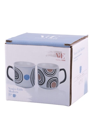 2 mugs en porcelaine - 38 cl