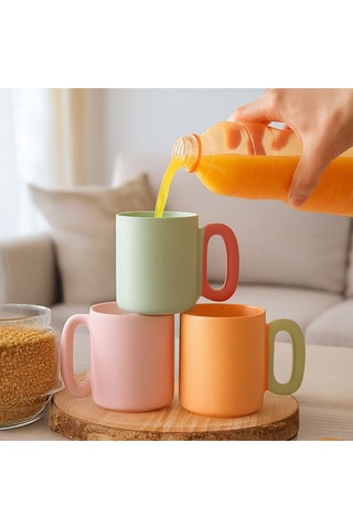 3 mugs en porcelaine - 38 cl