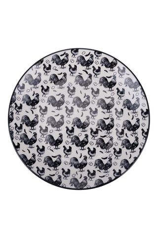 6 assiettes à dessert en porcelaine - 19 cm