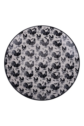 6 assiettes à dessert en porcelaine - 19,5 cm