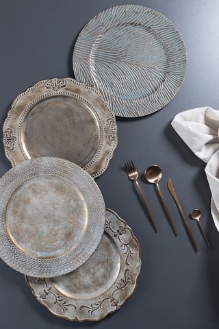 6 assiettes de présentation - 33 cm