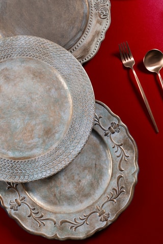6 assiettes de présentation - 33 cm