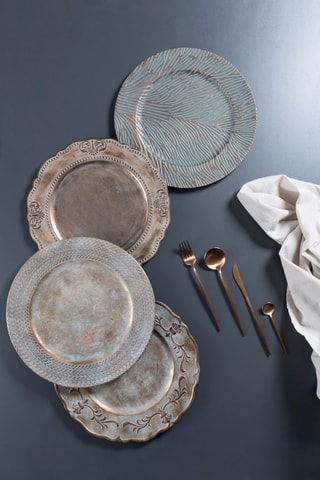 6 assiettes de présentation - 33 cm