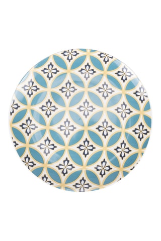 6 assiettes à dessert en porcelaine - 19,3 cm